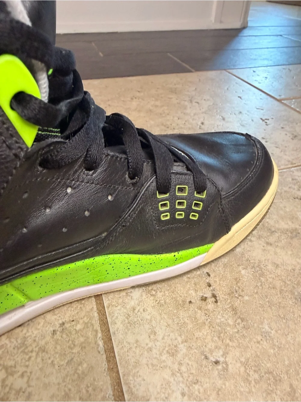 Nike Air Jordan SC- Black and Neon 2013